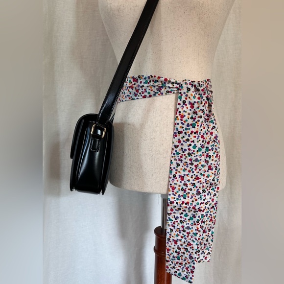 Vintage hand made silk polkadot scarf/twilly multiple purpose piece! - Picture 4 of 8